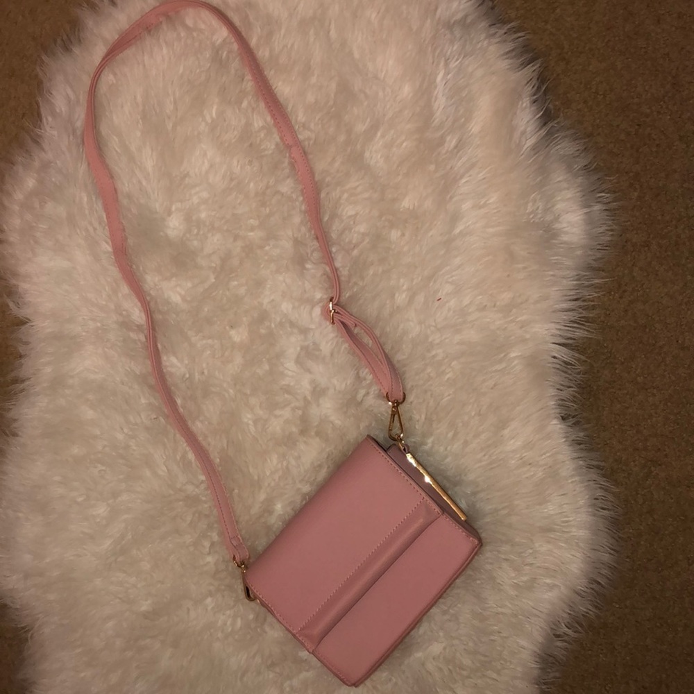 Pink crossbody purse